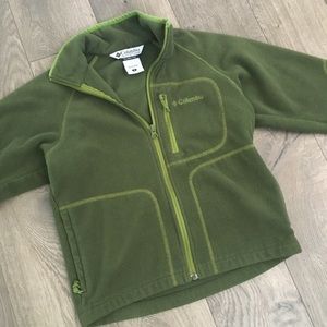 Kids Columbia Green Jacket Size 8